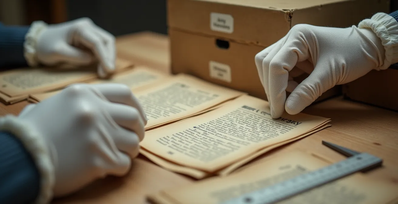 Professionelle Katalogisierung einer Privatsammlung mit digitalen Archivierungsmethoden