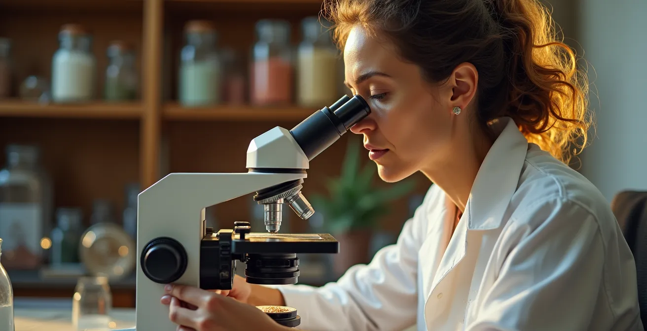 Mikroskopische Analyse historischer Farbschichten und Pigmente